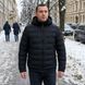 Мужская еврозимняя куртка-бомбер Black Vinyl 2815 Black 100005 фото 1