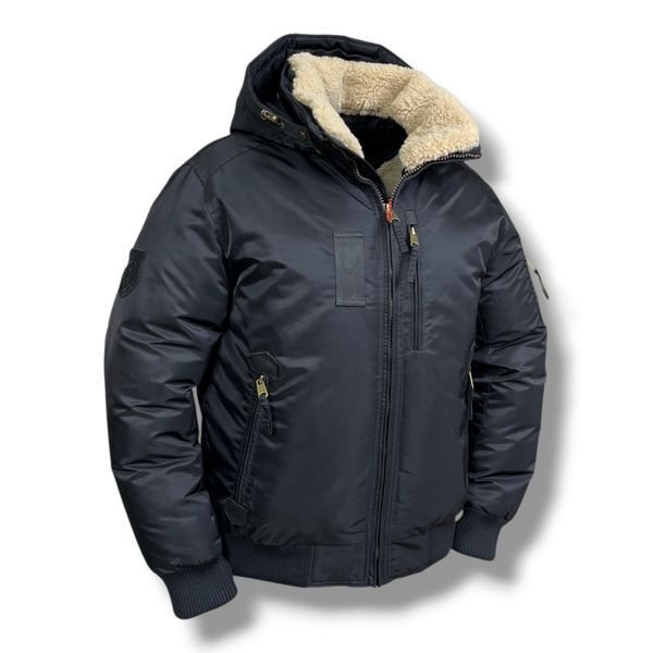 Чоловіча зимова куртка-пілот Kings Wind 596 Black #1 (AVIATOR) 101045 фото