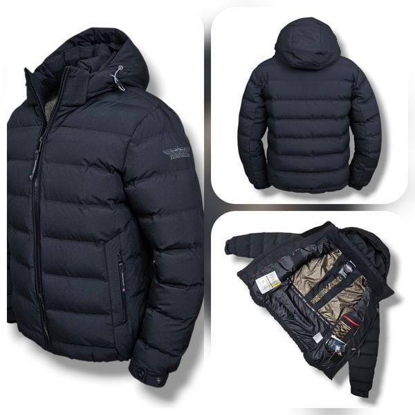 Чоловіча зимова куртка Zero Frozen 70721 (Black)  70721 M Black фото