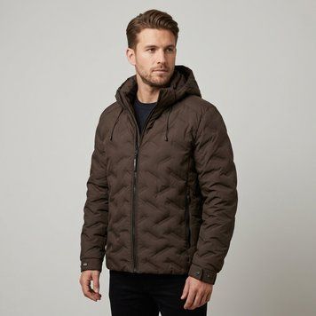 Мужская облегченная зимняя куртка BLACK VINYL C26 2788 CQ Brown #8 100968 фото