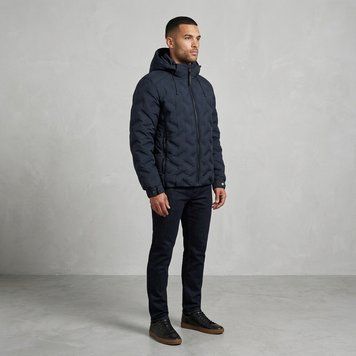 Мужская облегченная зимняя куртка BLACK VINYL C26 2788 CQ Navy #2 100974 фото