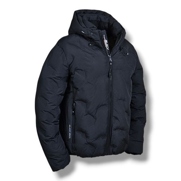 Мужская облегченная зимння куртка Чоловіча зимова куртка  Black Vinyl C26-2871CQ Black 100874 фото