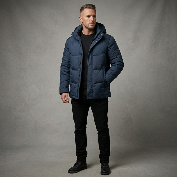 Куртка мужская Black Vinyl C24-2566 Темно-синий Navy Black Vinyl C24-2566 фото