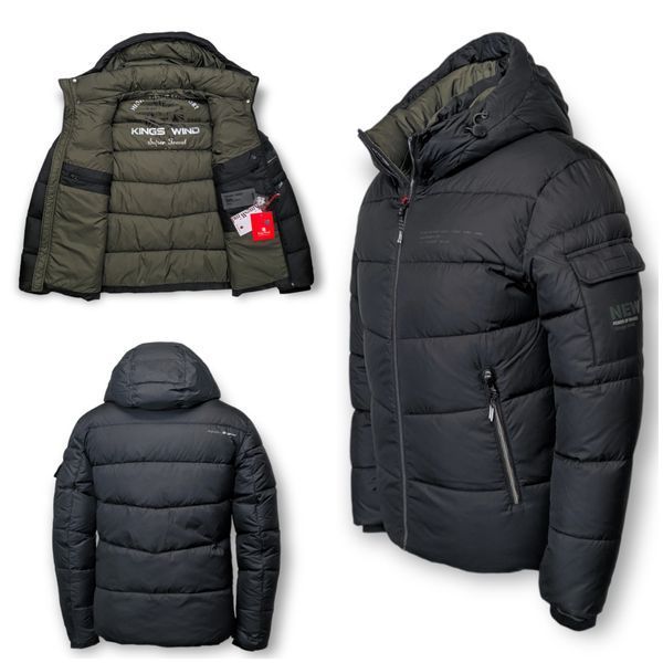 Куртка чоловіча Kings Wind W37 Чорна Kings Wind W37 фото