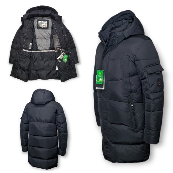 Куртка чоловіча Black Vinyl 2278 Чорна Black Vinyl 2278 фото