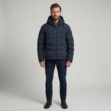 Мужская зимняя куртка INDACO IC26 1703 C Navy #2 IC26 1703 C Navy #2 фото