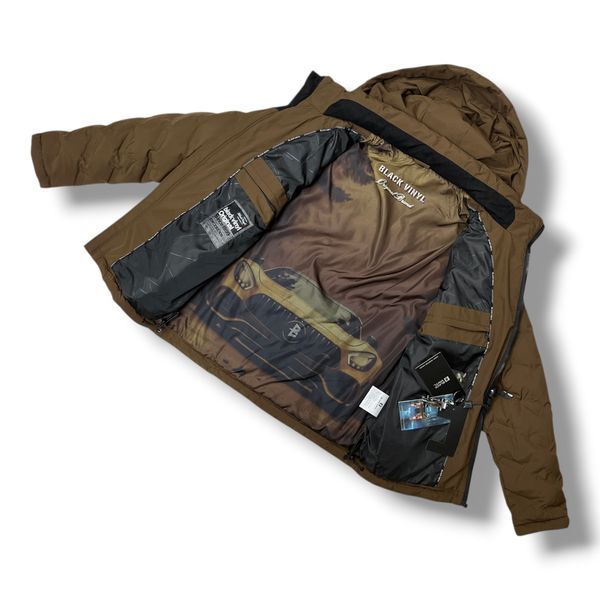 Мужская еврозима куртка BLACK VINYL C26-2870 CQ Brown 100844 фото