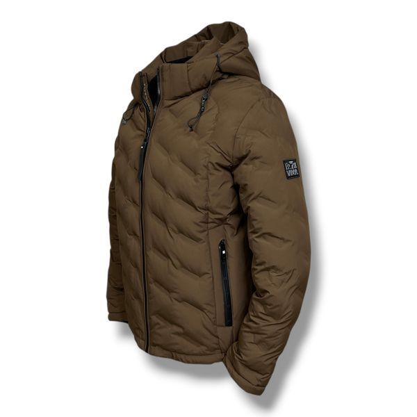 Мужская еврозима куртка BLACK VINYL C26-2870 CQ Brown 100844 фото